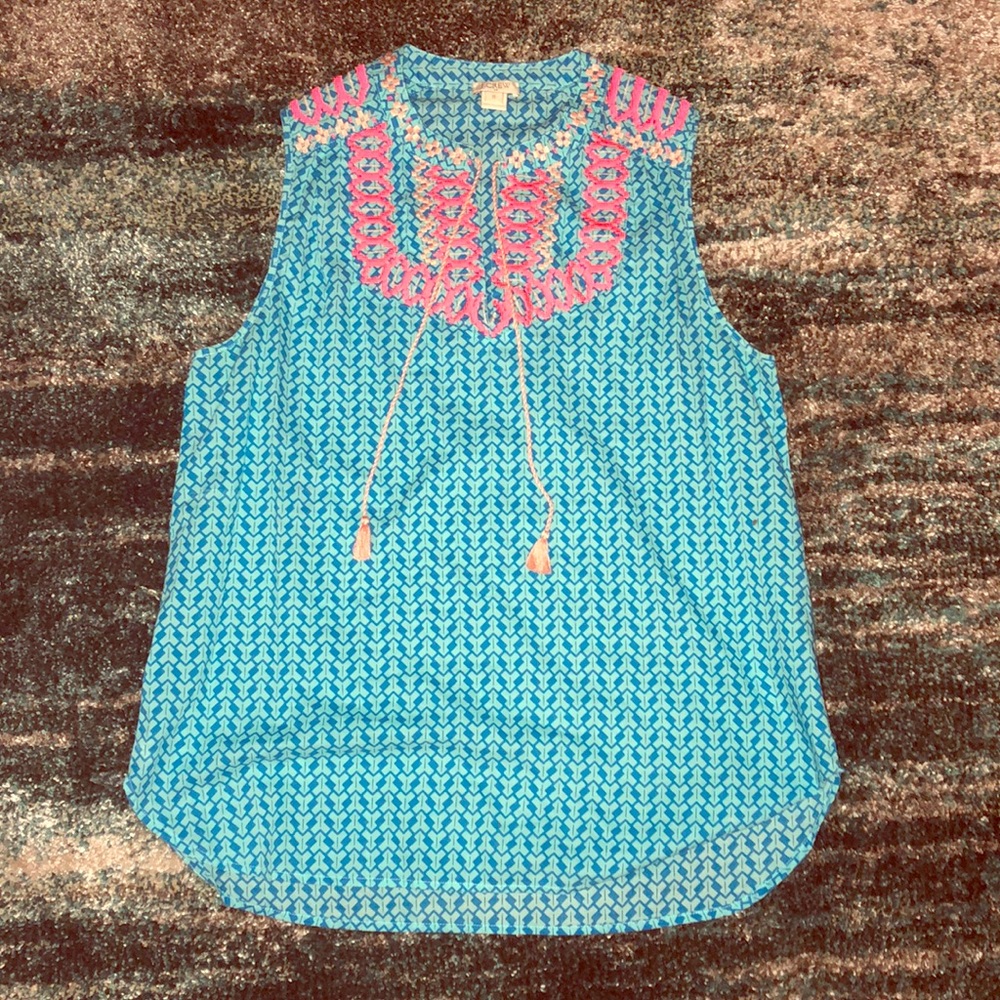 J Crew Tribal Blouse